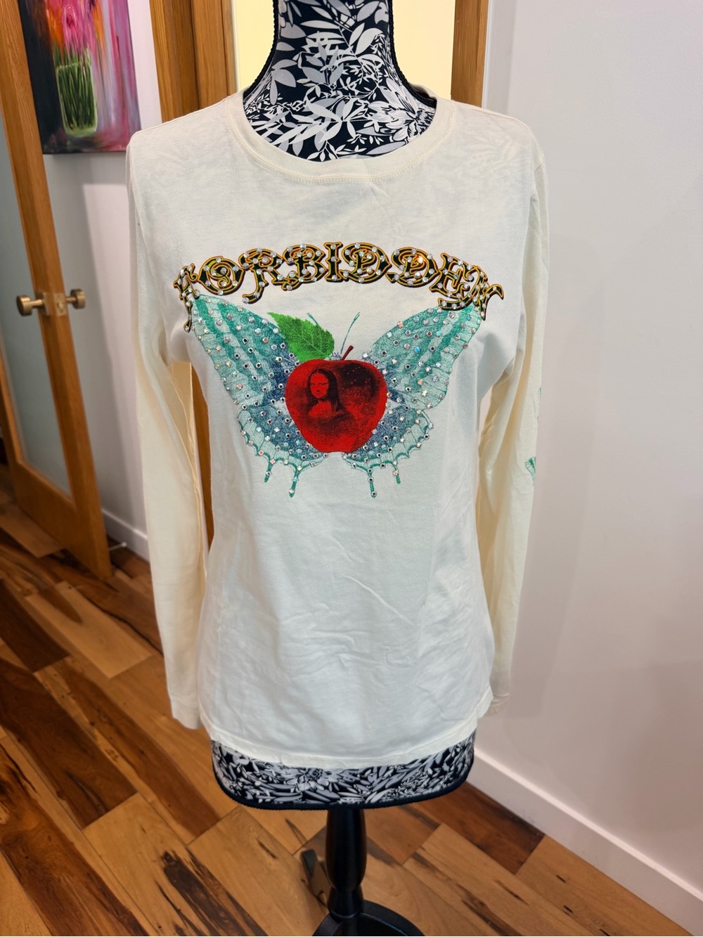 Johnny Was For Love & Liberty Forbidden Graphic Rhinestone Tee